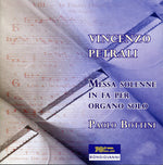 the album cover for Petrali / Bottini / Miura - Messa Solenne in Fa Per Organo Solo