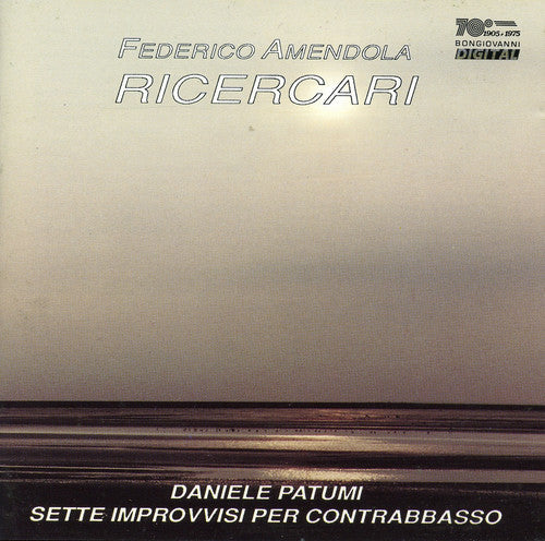 the album cover for Amendola / Patumi - Ricercari