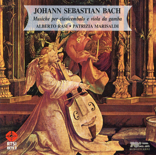 the album cover for Bach / Rasi / Marisaldi - Harpsichord & Viola Da Gamba Works
