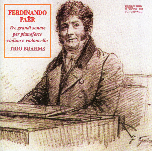 the album cover for Trio Brahms - Tre Grandi Sonate