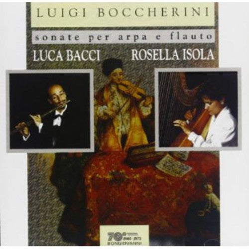 the album cover for Luca Bacci - Sonate Per Arpa E Flauto Op 5 NN 1-2-4