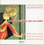 the album cover for Bonporti / Uccello / Kaunas Chamber Orchestra - 6 Motets for Solo Voice & Violin