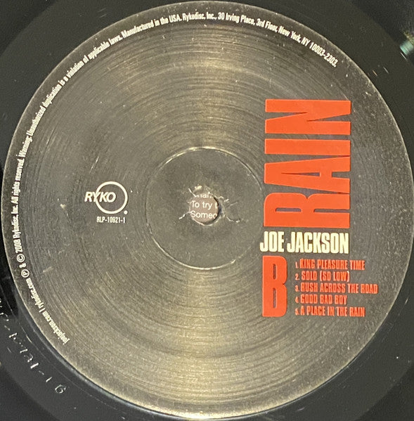 Joe Jackson : Rain (LP, Album, Ltd, 180)