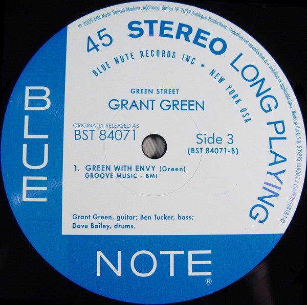 Grant Green : Green Street (2x12", Album, Ltd, Num, RE, RM, 180)