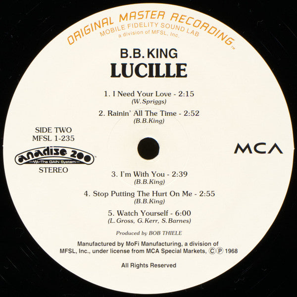 B.B. King : Lucille (LP, Album, Ltd, Num, RE, RM, 200)