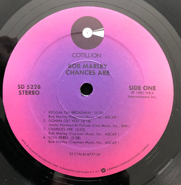 Bob Marley : Chances Are (LP, Album, Comp, SP )