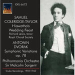 the album cover for Sir Malcolm Sargent - Hiawatha's Wedding Feast / Symphonic Variations
