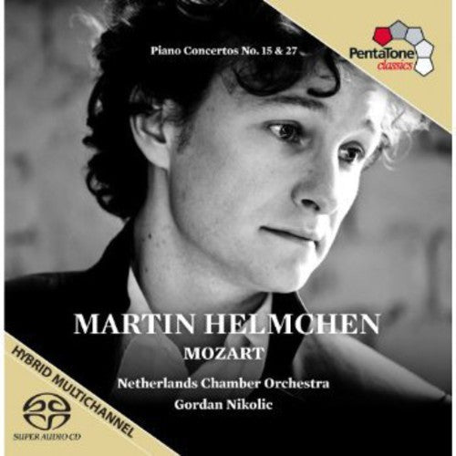 the album cover for Martin Helmchen - Piano Concertos 15 & 27