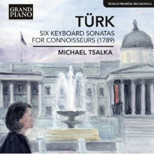 the album cover for Michael Tsalka - Six Keyboard Sonatas for Connoisseurs