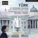 the album cover for Michael Tsalka - Six Keyboard Sonatas for Connoisseurs