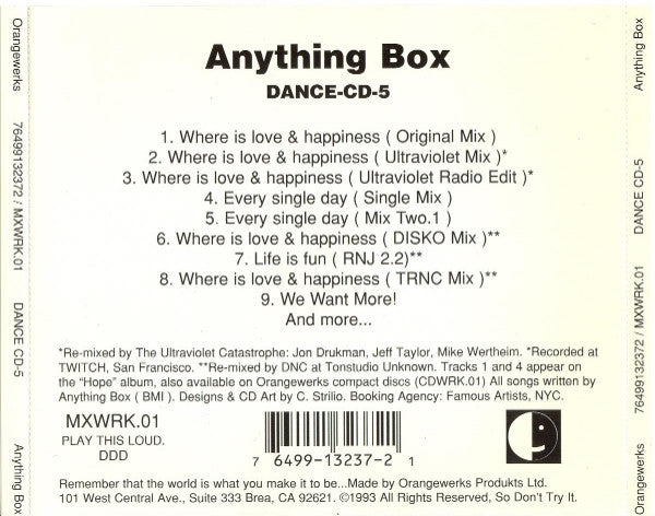 Anything Box : Dance CD-5 (CD, Maxi)