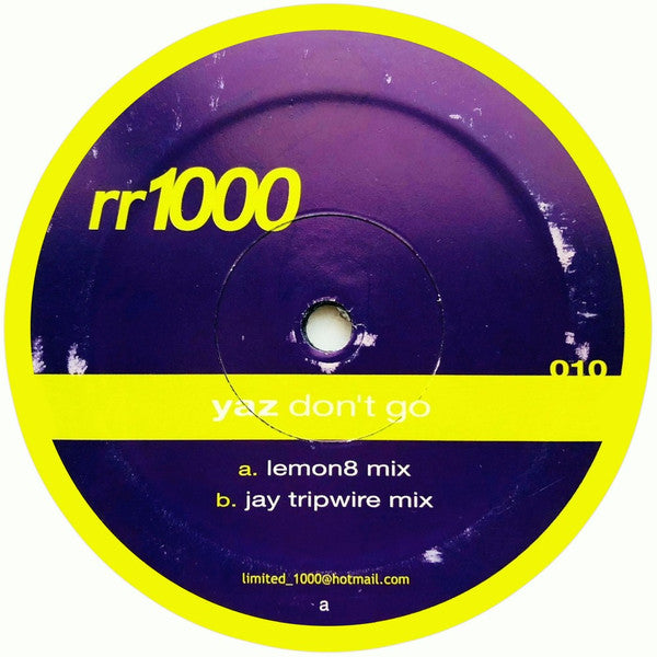 Yazoo : Don't Go (12", Unofficial)