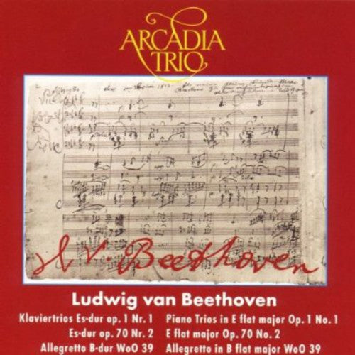 the album cover for Arcadia - Piano Trios