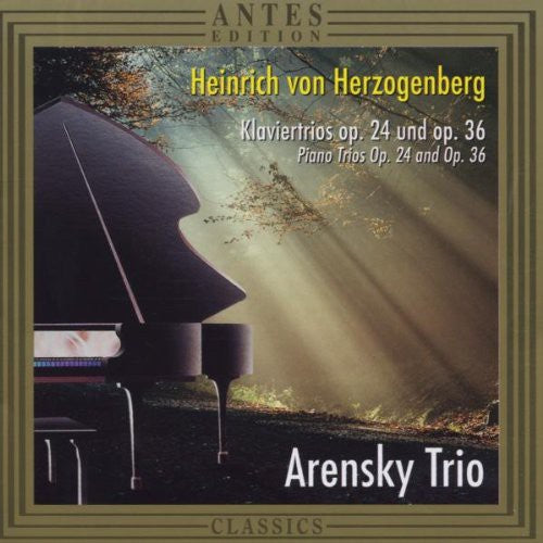 the album cover for Arensky Trio - Piano Trio 1 Op 24 / Piano Trio 2 Op 36