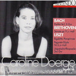 the album cover for Bach / Caroline Doerge - Piano Works
