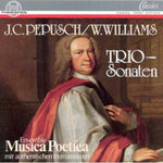 the album cover for Musica Poetica - Trio Sonatas