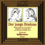 the album cover for Burkard Schliessmann - Young Brahms / PN Son No 3 / Variations