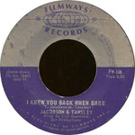 Jacobson & Tansley* : Dream With Me / I Knew You Back When Babe (7", Styrene, Pit)