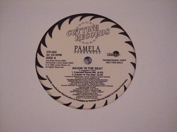 Pamela Fernandez : Kickin' In The Beat (12", Promo)