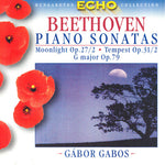 the album cover for Beethoven / Gabor Gabos - Piano Sonatas: Moonlight Op 27/2 / Tempest Op 31
