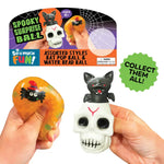 Halloween Squishy Ball Skull & Bat Assortment