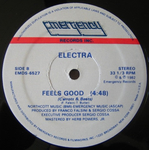 Electra (2) Featuring Tara Butler : Feels Good (Carrots & Beets) (12")