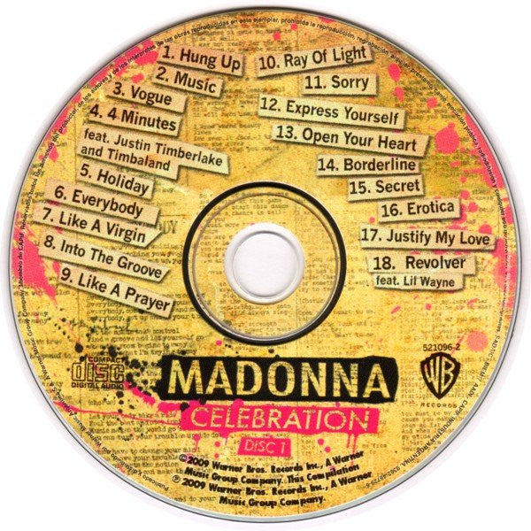 Madonna : Celebration (2xCD, Comp, RM)