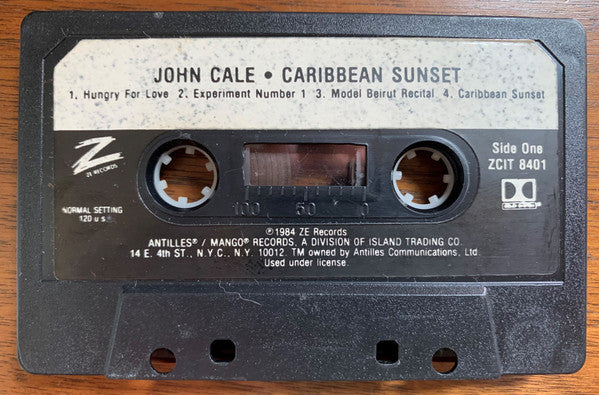 John Cale : Caribbean Sunset (Cass, Album)