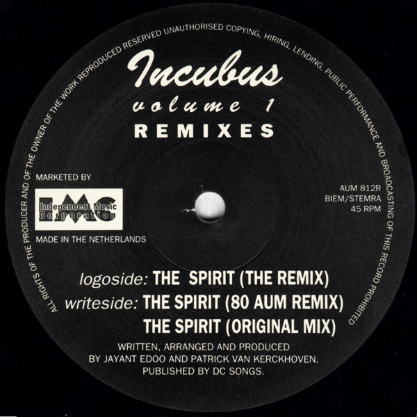 Incubus : Volume 1 Remixes (12")