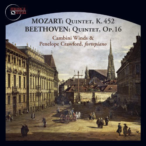 the album cover for Mozart / Beethoven / Crawford / Vallon / Watkins - Cambini Winds & Penelope Crawford