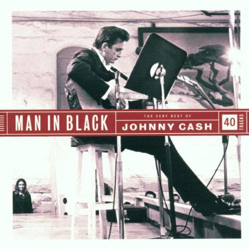 the album cover for Johnny Cash - Man in Black the Very Best of Johnny C