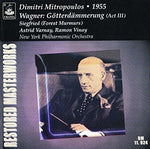 the album cover for Dimitri Mitropoulos - Gotterdaemmerung / Siegfried