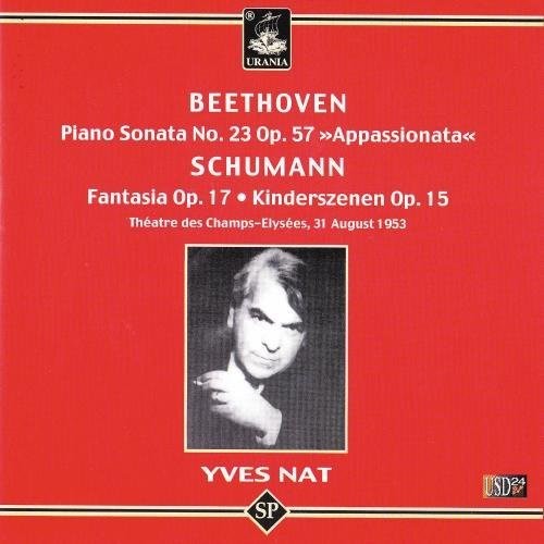 the album cover for Beethoven / Schumann / Nat - Piano Sonata 23 / Fantasia Op 17