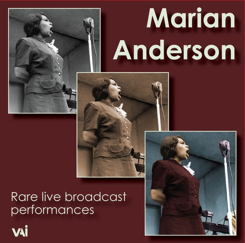 the album cover for Marian Anderson - Rare Live Broadcast Performances