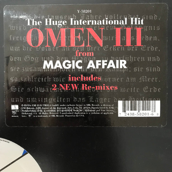 Magic Affair : Omen III (12")