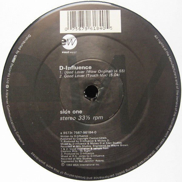 D-Influence* : Good Lover (12", Single)