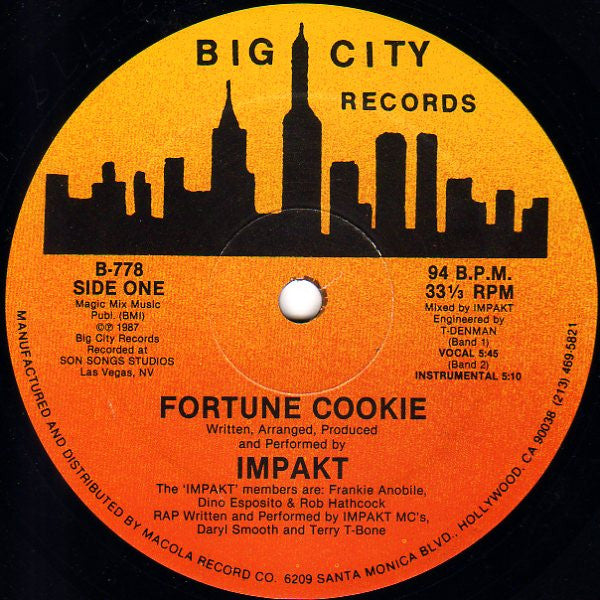 Impakt : Fortune Cookie / Death And Destruction (12")
