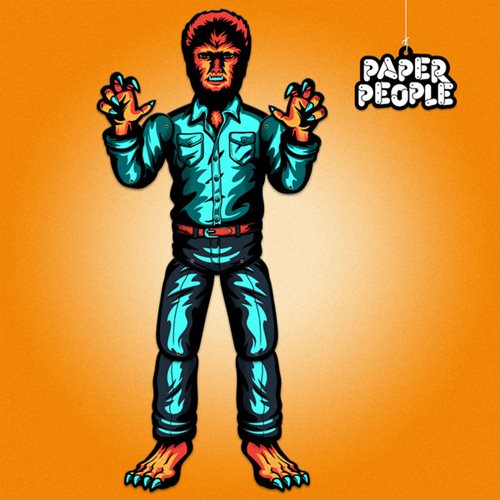 Universal Monsters Wolfman Paper People