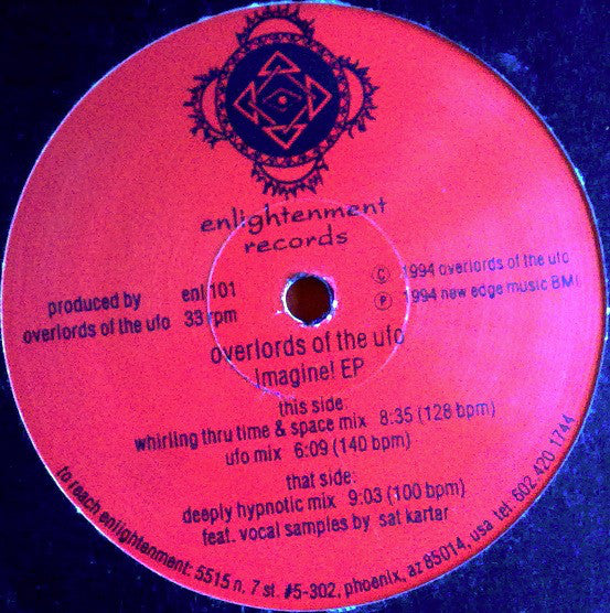 Overlords Of The UFO : Imagine! EP (12", EP)