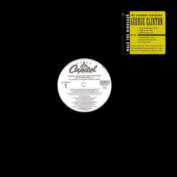 The Goombas Featuring George Clinton : Walk The Dinosaur (12", Promo)