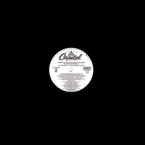 The Goombas Featuring George Clinton : Walk The Dinosaur (12", Promo)