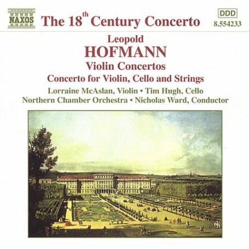 the album cover for Lorraine Mcaslan - Violin Concertos in B Flat & a Major