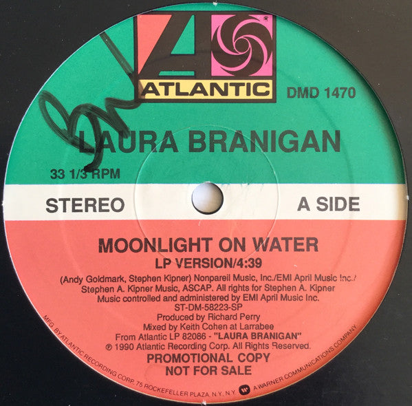 Laura Branigan : Moonlight On Water (12", Promo)