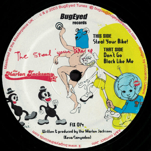 The Marlon Jacksons : The Steal Your Bike EP (12")