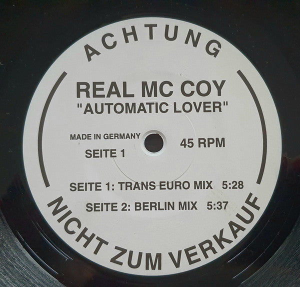 Real Mc Coy* : Automatic Lover (12", Promo)
