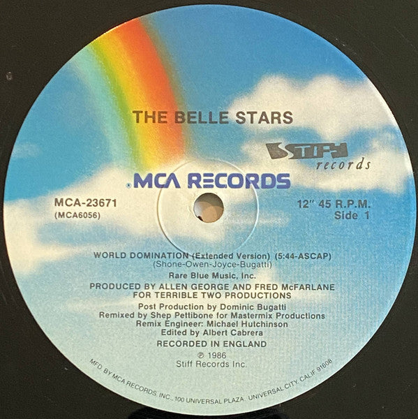 The Belle Stars : World Domination (12", Pin)