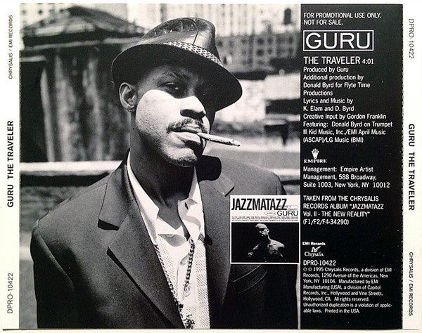 Guru : The Traveler (CD, Single, Promo)
