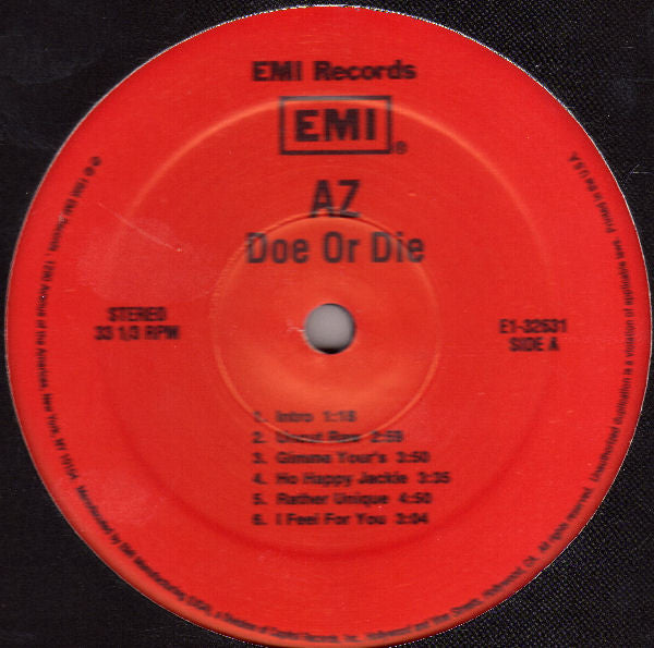 Buy AZ : Doe Or Die (LP, Album) Online for a great price– Josey