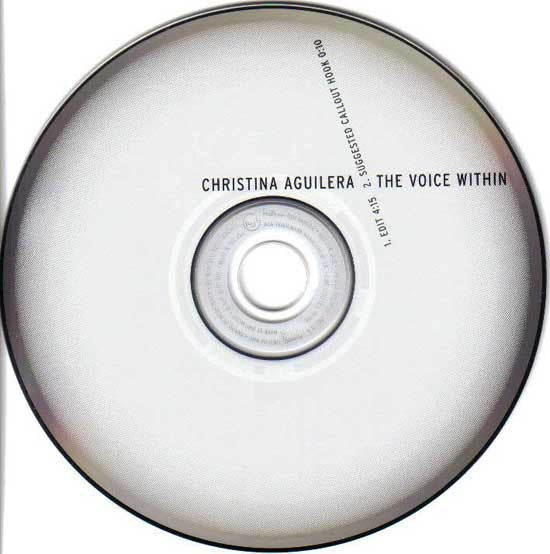 Christina Aguilera : The Voice Within (CD, Single, Promo)