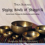 the album cover for a Surasu - Singing Bowls of Shangri-La